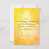 Peacock Floral Indian Wedding Danke Card (Rückseite)