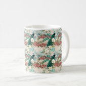 Peacock Floral Kaffeetasse (VorderseiteRechts)