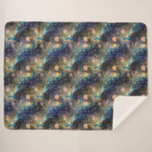 Peacock Floral Sherpadecke (Vorderseite (Horizontal))