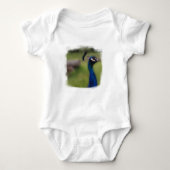 Peacock Foto Baby Jersey Bodysuit Baby Strampler (Vorderseite)