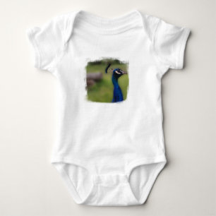 Peacock Foto Baby Jersey Bodysuit Strampler