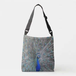 PEACOCK FOTO CROSSBODY BAG TRAGETASCHEN MIT LANGEN TRÄGERN