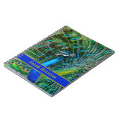 Peacock Foto Personalisiert Notizblock (Linke Seite)
