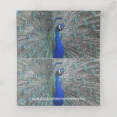 PEACOCK FOTO TABLE PLATZKARTE (Innenseite Aufgefaltet)