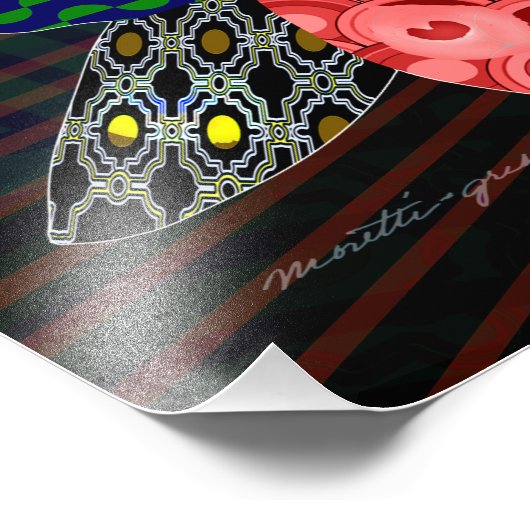 Peacock Fotodruck (Ecke)