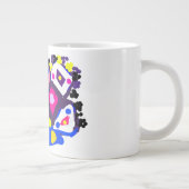 Peacock fun cool  Jumbo-Tasse (Rechts)