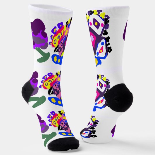 Peacock fun cool  socken (Gewinkelt)