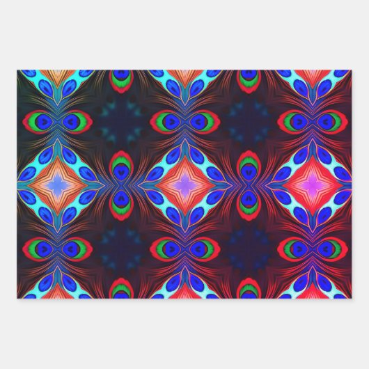 Peacock Geschenkpapier Set (Vorderseite 3)