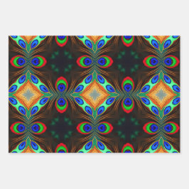 Peacock Geschenkpapier Set