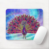 Peacock Glas 2A & 2B Optionen Mousepad (Mit Mouse)