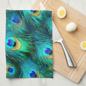 Peacock Glory Geschirrtuch (Viertel Falte)
