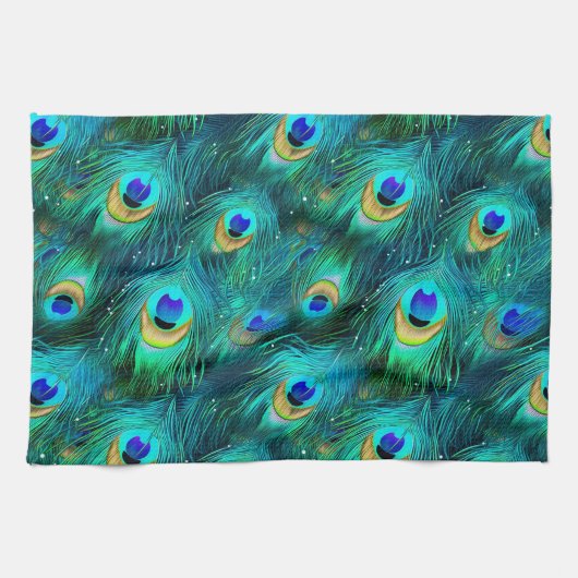 Peacock Glory Geschirrtuch (Horizontal)