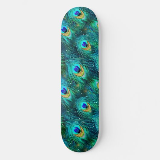 Peacock Glory Skateboard (Vorderseite)