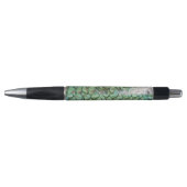 Peacock Green Gray Feathers Pen Kugelschreiber (Vorderseite)
