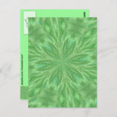 Peacock Green Postkarte (Vorne/Hinten)