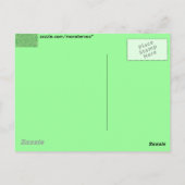 Peacock Green Postkarte (Rückseite)