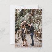 Peacock Green Rose Gold Agate Marble Foto auf der Save The Date (Rückseite)