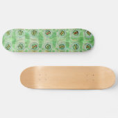 Peacock Green Screenboard Skateboard (Horizontal)