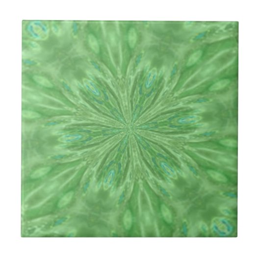 Peacock Green Tile Fliese (Vorderseite)