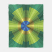 Peacock Illusion Fleece Blanket (Vorderseite)