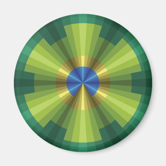 Peacock Illusion Magnet (Vorne)
