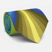 Peacock Illusion Men's Neck Tie Krawatte (Gerollt)