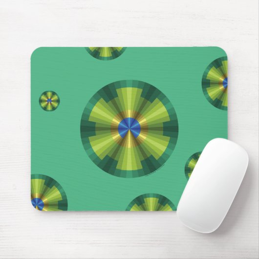 Peacock Illusion Mousepad (Mit Mouse)
