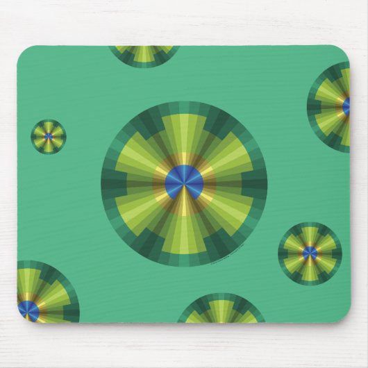 Peacock Illusion Mousepad (Vorne)