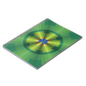 Peacock Illusion-Notebook Notizblock (Linke Seite)