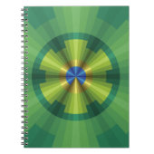 Peacock Illusion-Notebook Notizblock (Vorderseite)