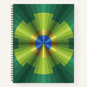 Peacock Illusion SpiralNotebook Notizblock