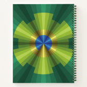 Peacock Illusion SpiralNotebook Notizblock (Rückseite)