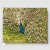 Peacock Image Guest Book Gästebuch (Vorderseite)