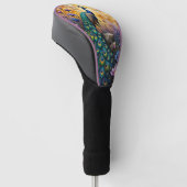 Peacock in Floral Landscape Golf Headcover (angewinkelt)