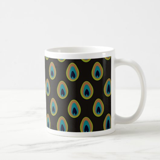 Peacock Inspire Background Kaffeetasse (Rechts)