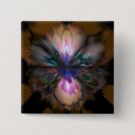 Peacock Iris Button