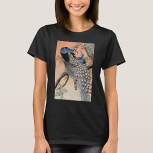 Peacock Japanese Ukiyo e Koson Vintag Bird Illust T-Shirt