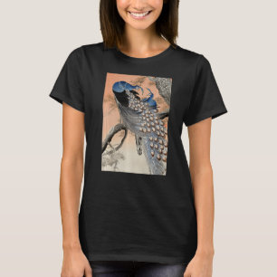 Peacock Japanese Ukiyo e Koson Vintag Bird Illust T-Shirt