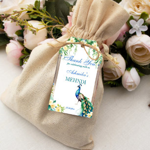 Peacock jasmine arch Indische Hochzeitsmaschine zu Geschenkanhänger