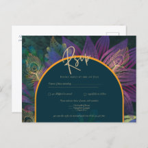 Peacock Jewel Tones Green Blue Wedding