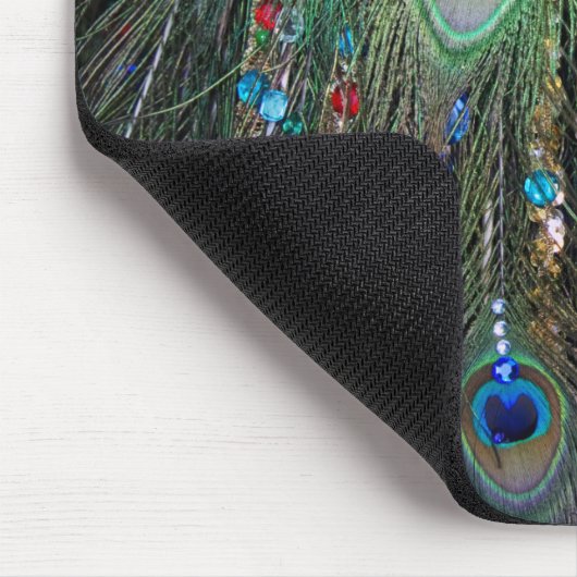 Peacock Jewelery Mousepad (Ecke)