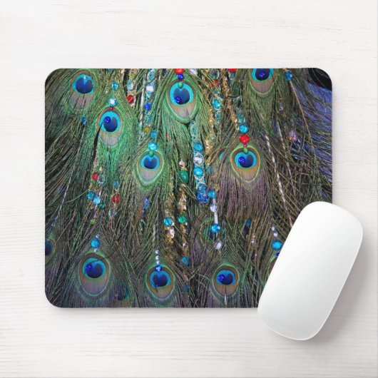 Peacock Jewelery Mousepad (Mit Mouse)