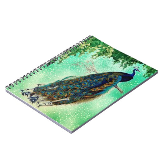 Peacock Journal Notizblock (Linke Seite)