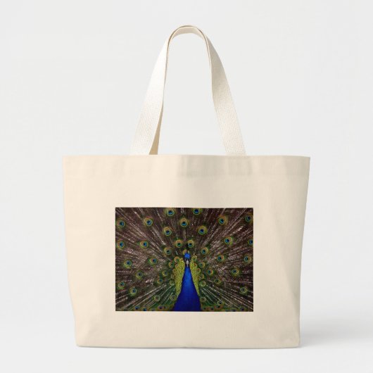 Peacock Jumbo Stoffbeutel (Vorne)