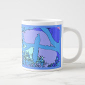 Peacock Jumbo-Tasse (Rechts)