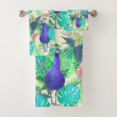 Peacock Jungle Bright Badhandtuch Set (Insitu)