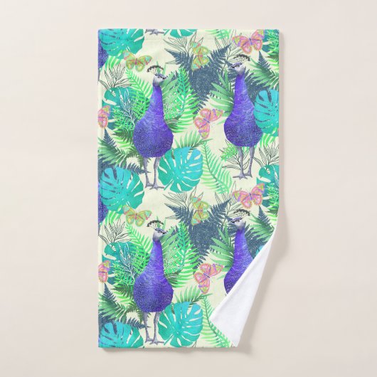 Peacock Jungle Bright Badhandtuch Set (Handtuch)