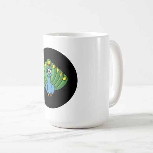 Peacock Kaffeetasse (VorderseiteRechts)