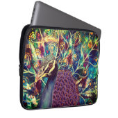 Peacock kaleidoscope farbenfroh boho künstlerisch laptopschutzhülle (Vorne Rechts)