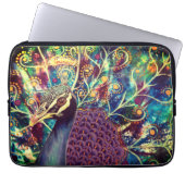 Peacock kaleidoscope farbenfroh boho künstlerisch laptopschutzhülle (Vorderseite)